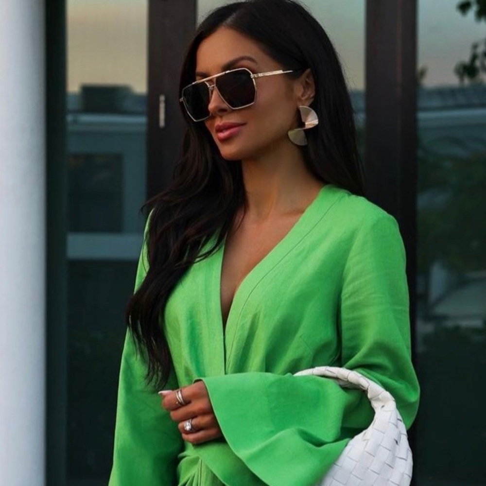 Square aviator sunglasses